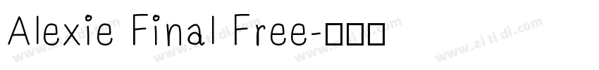 Alexie Final Free字体转换